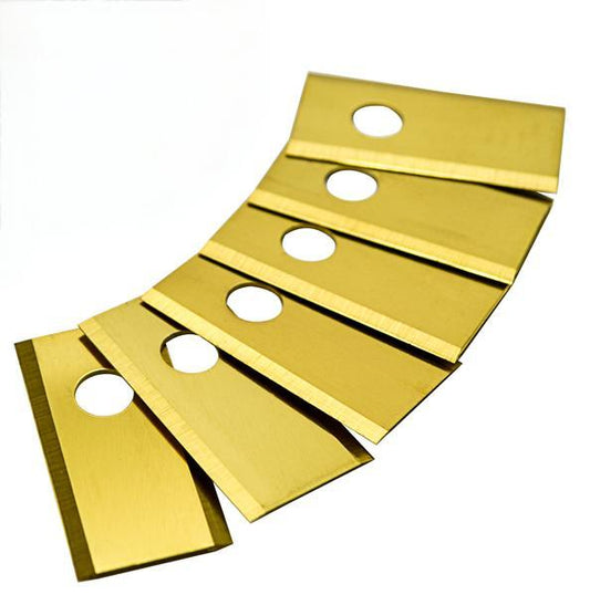 30 Titan Einloch Ersatzmesser (0,75mm) für Worx, Kress, LandXcape, Einhell Mähroboter