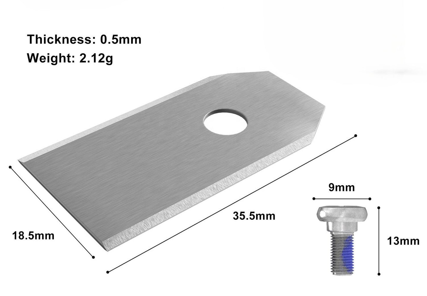 Edelstahl Ersatzklingen Segway Navimow i108E – 30 Stück Rasenroboter