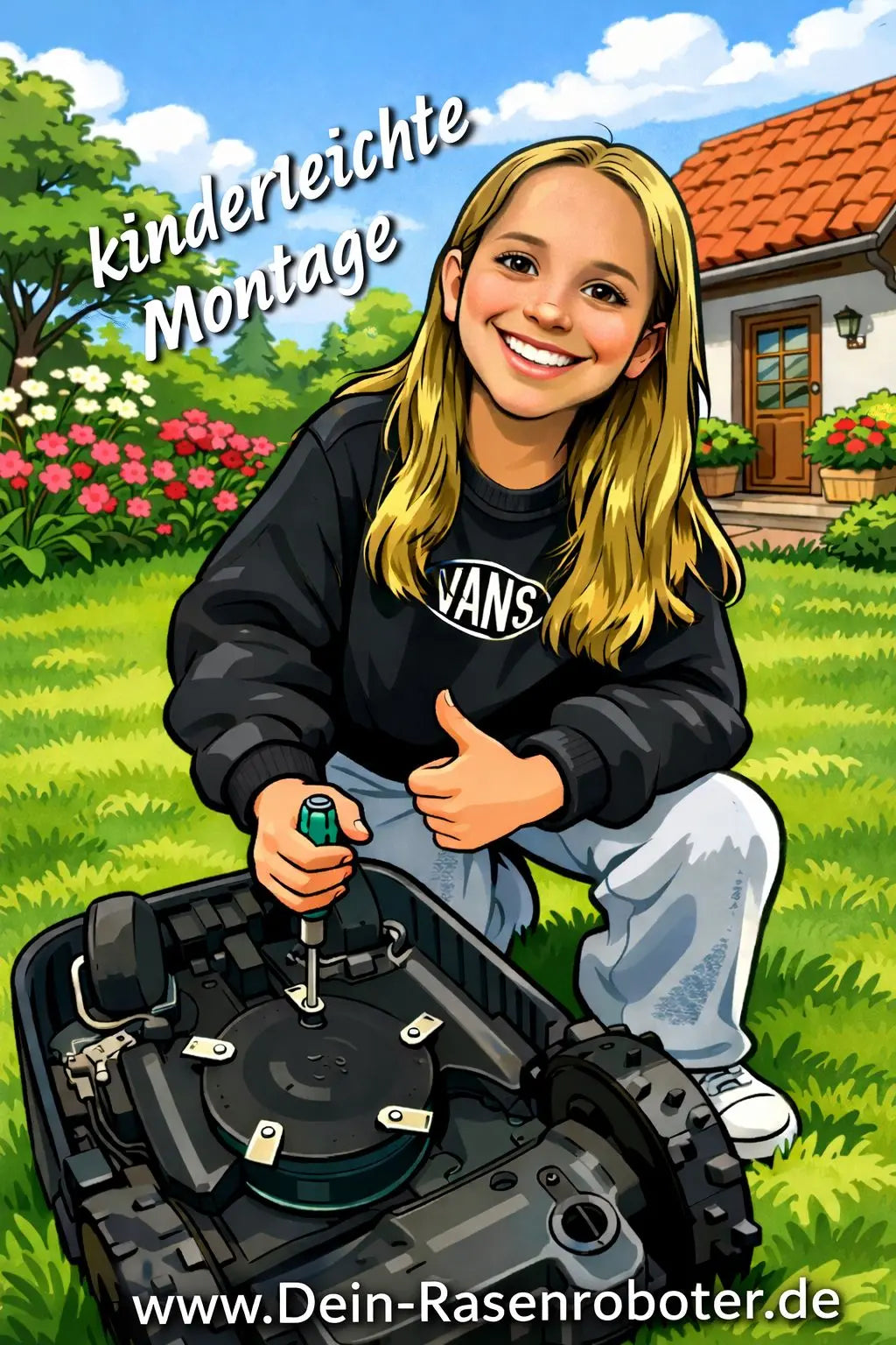 Klingen Messer wechseln Mähroboter Rasenroboter