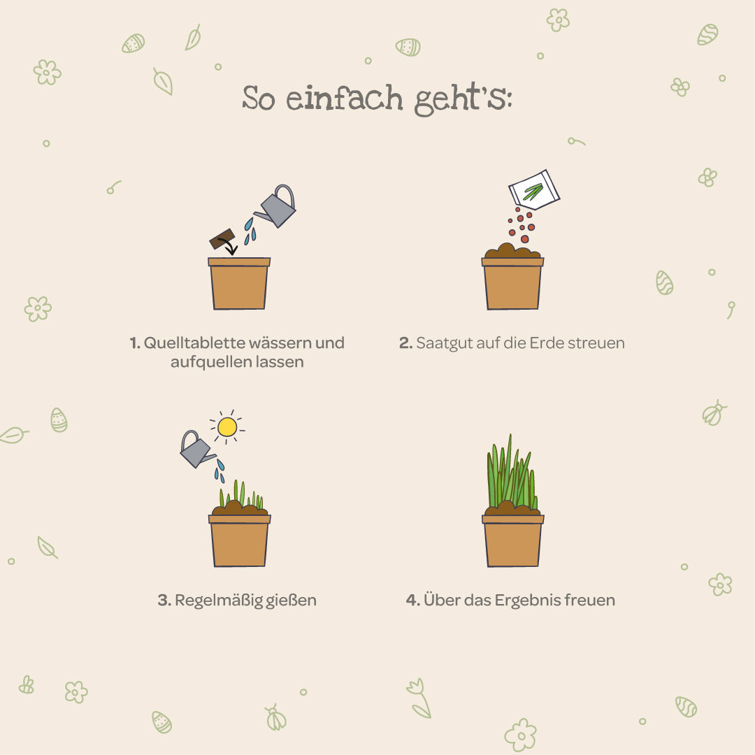 Osternest aus dem Becher