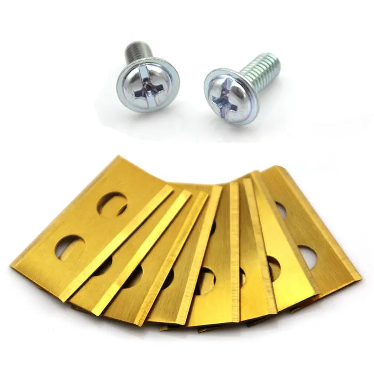 Vorteil der 2-Loch Titanmesser: Reduzierte Reibung und längere Standzeit im Vergleich zu Standard-Edelstahlmessern