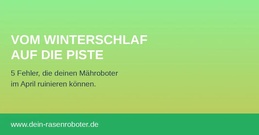 Mähroboter Wartung im Frühjahr mit neuen Ersatzklingen von dein-rasenroboter.de".
