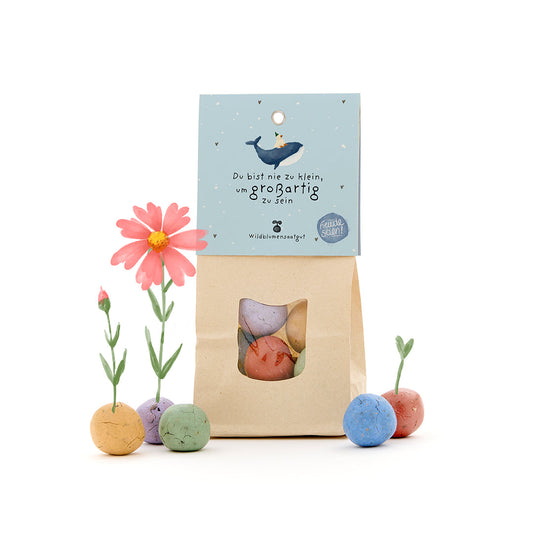 Du bist nie zu klein - Bunte Blumenmurmeln