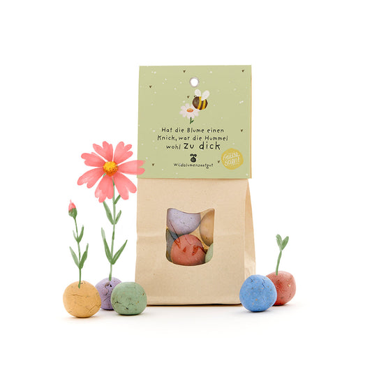 Hat die Blume einen Knick - Bunte Blumenmurmeln