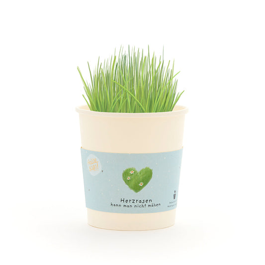 Herzrasen kann man nicht mähen - Becher