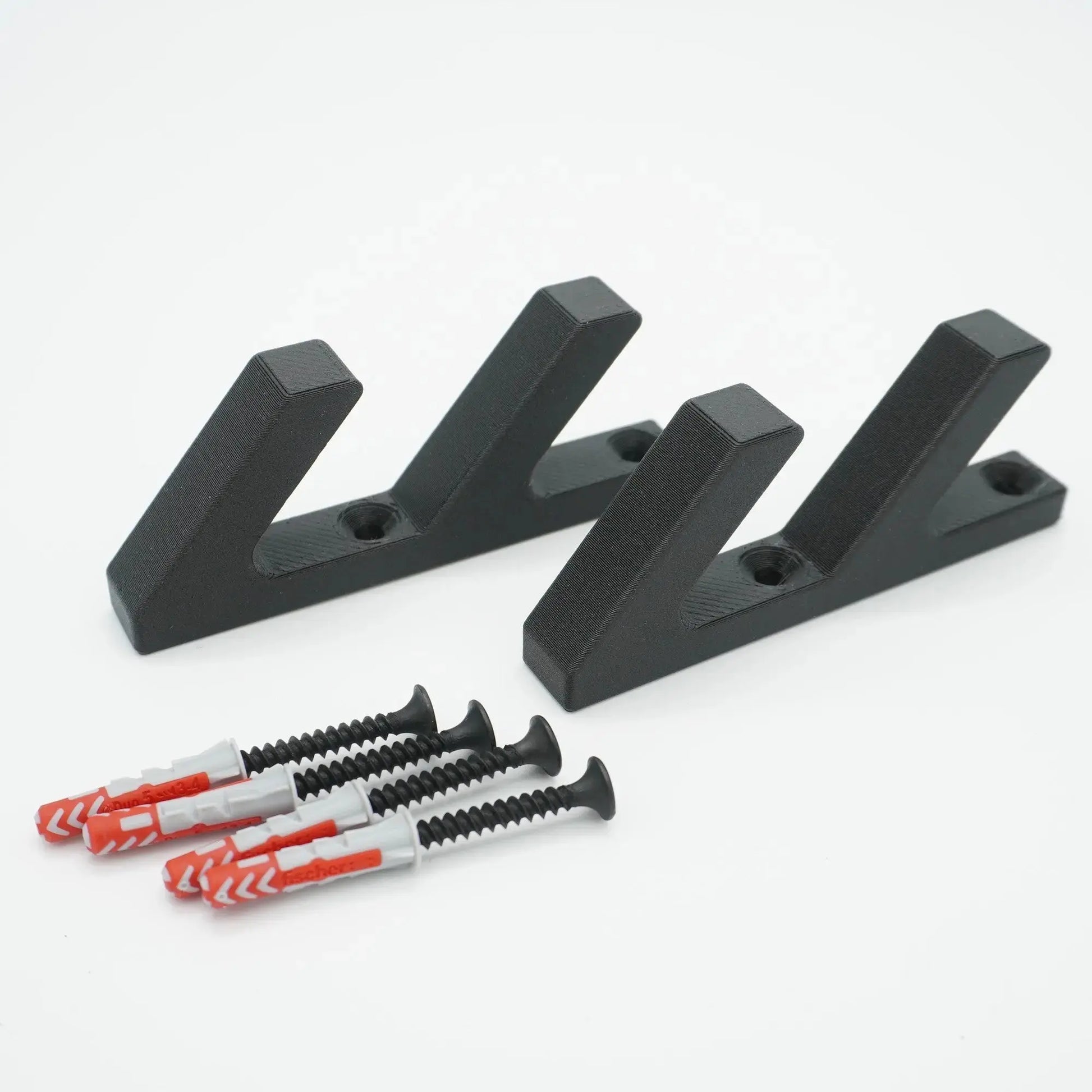 2er Set Doppel-Garderobenhaken für Momento / Denpanels Akustik Paneele - 13mm inkl. Schrauben 6