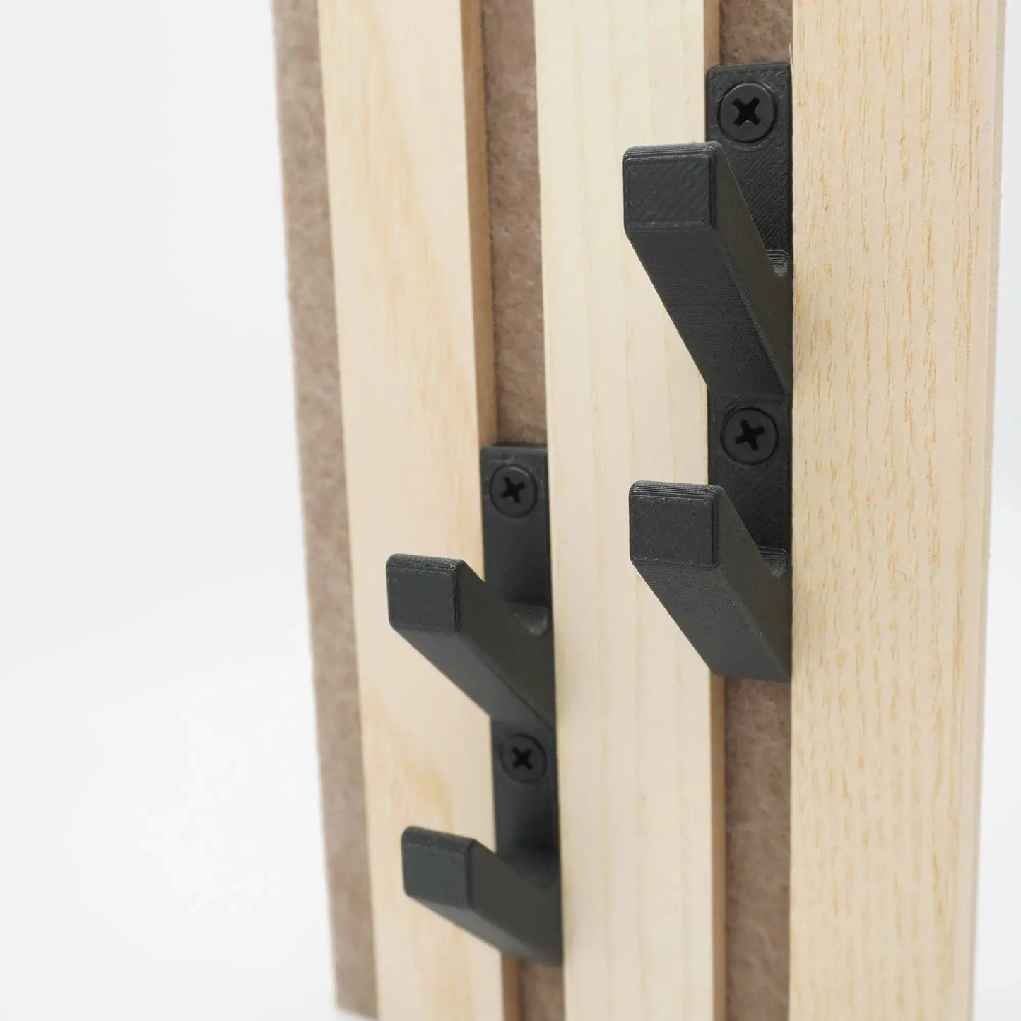 2er Set Doppel-Garderobenhaken für Momento / Denpanels Akustik Paneele - 13mm inkl. Schrauben 7
