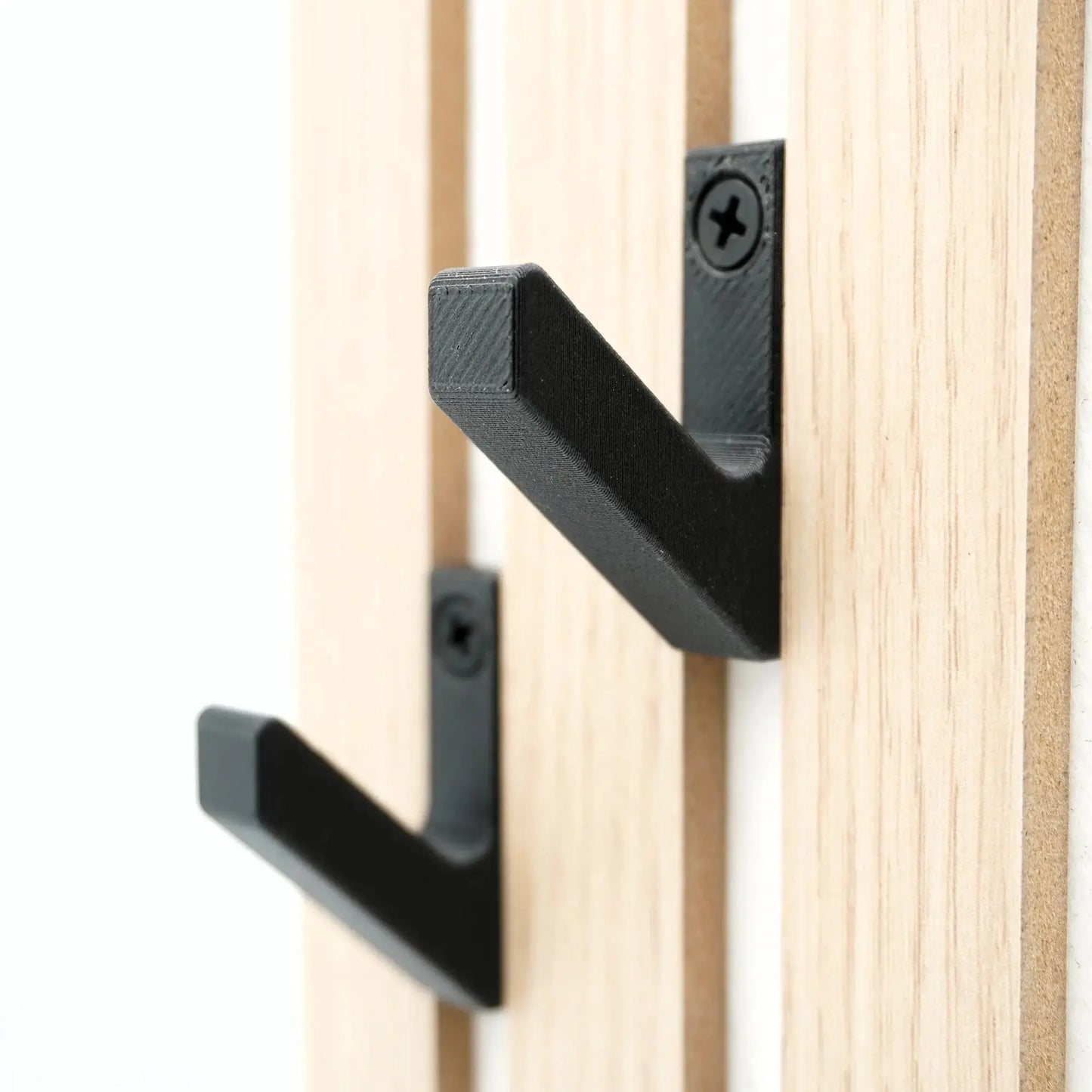 3er Set Garderobenhaken für Momento / Denpanels Akustik Paneele - 13mm inkl. Schrauben 2