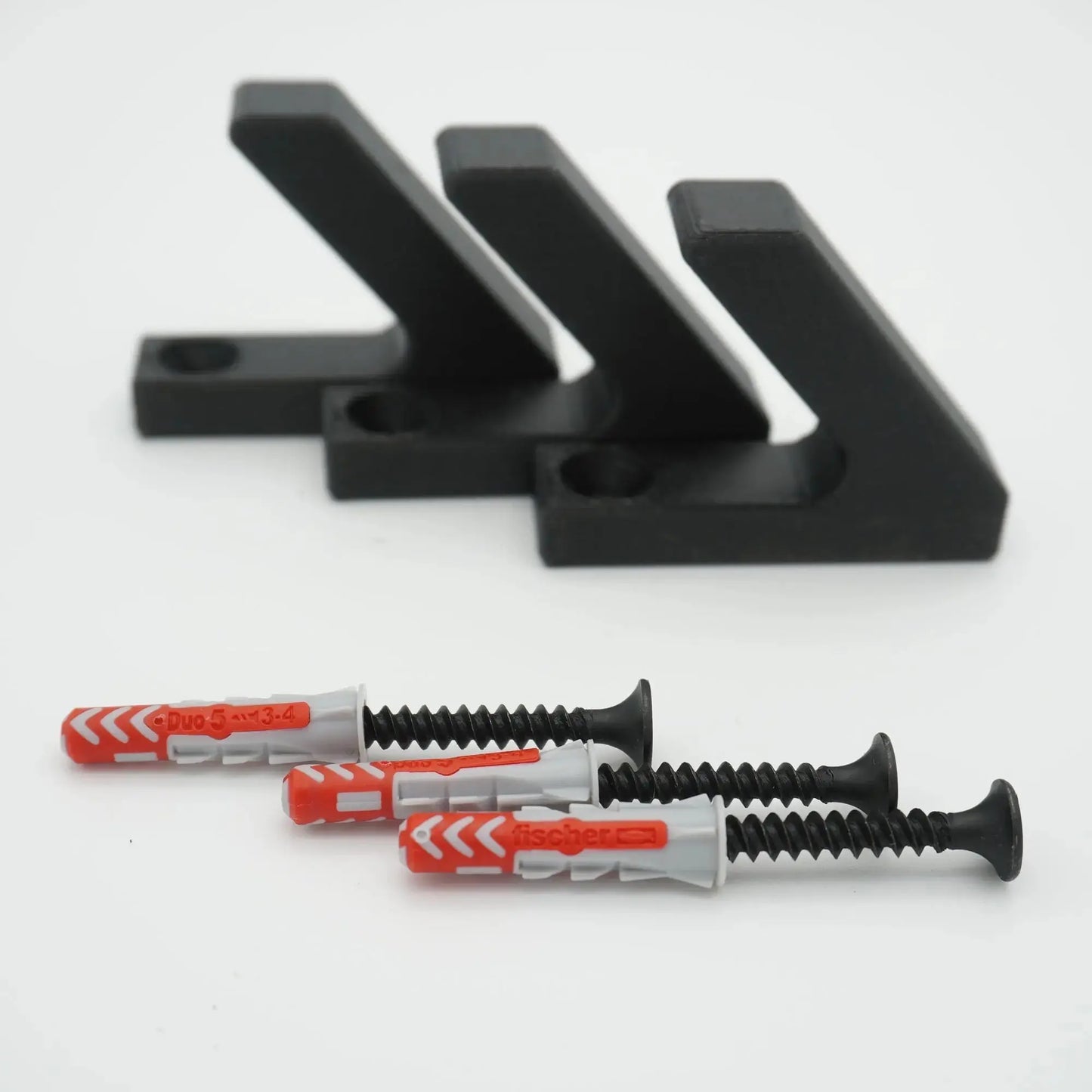 3er Set Garderobenhaken für Momento / Denpanels Akustik Paneele - 13mm inkl. Schrauben Lieferumfang