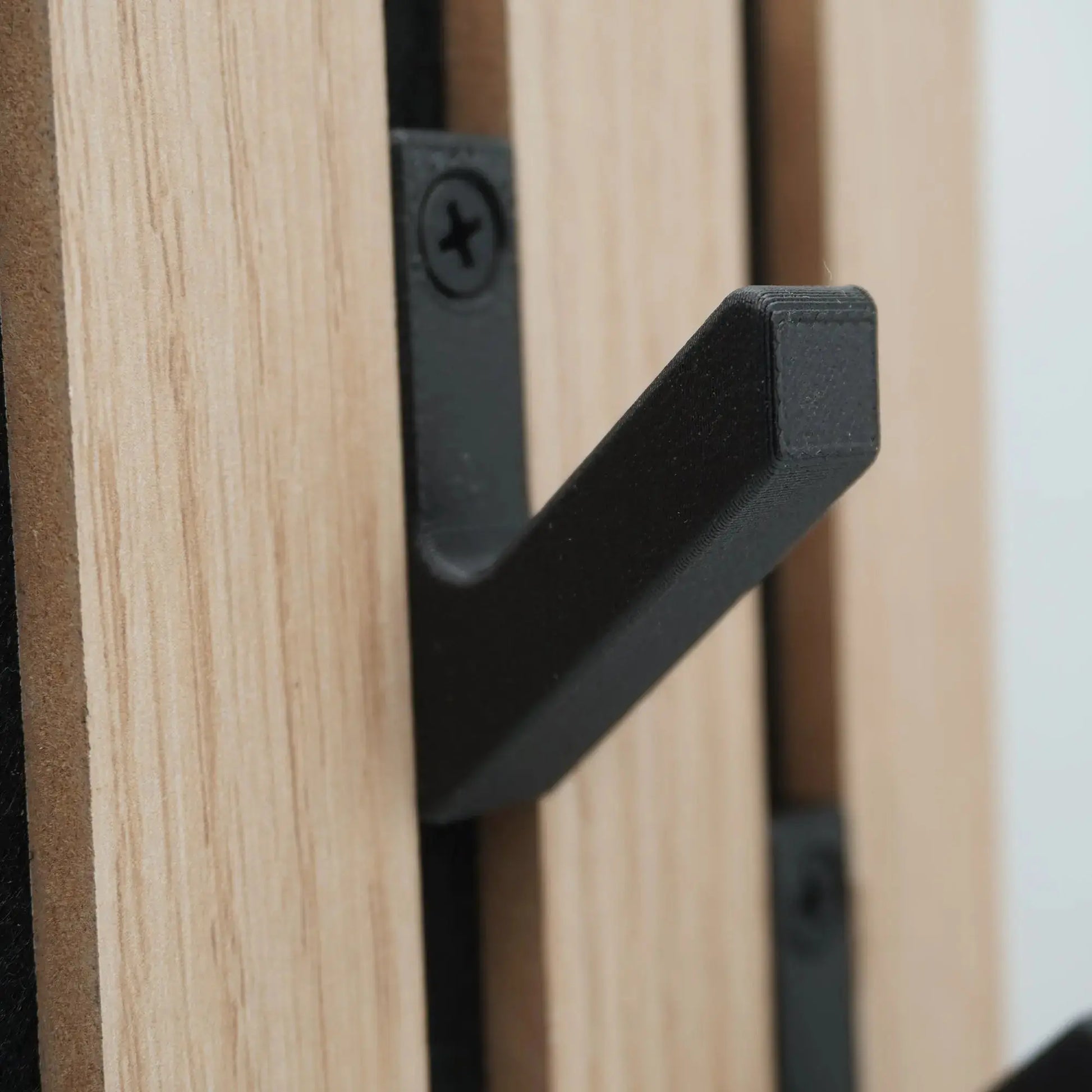 3er Set Garderobenhaken für Momento / Denpanels Akustik Paneele - 13mm inkl. Schrauben Zoom
