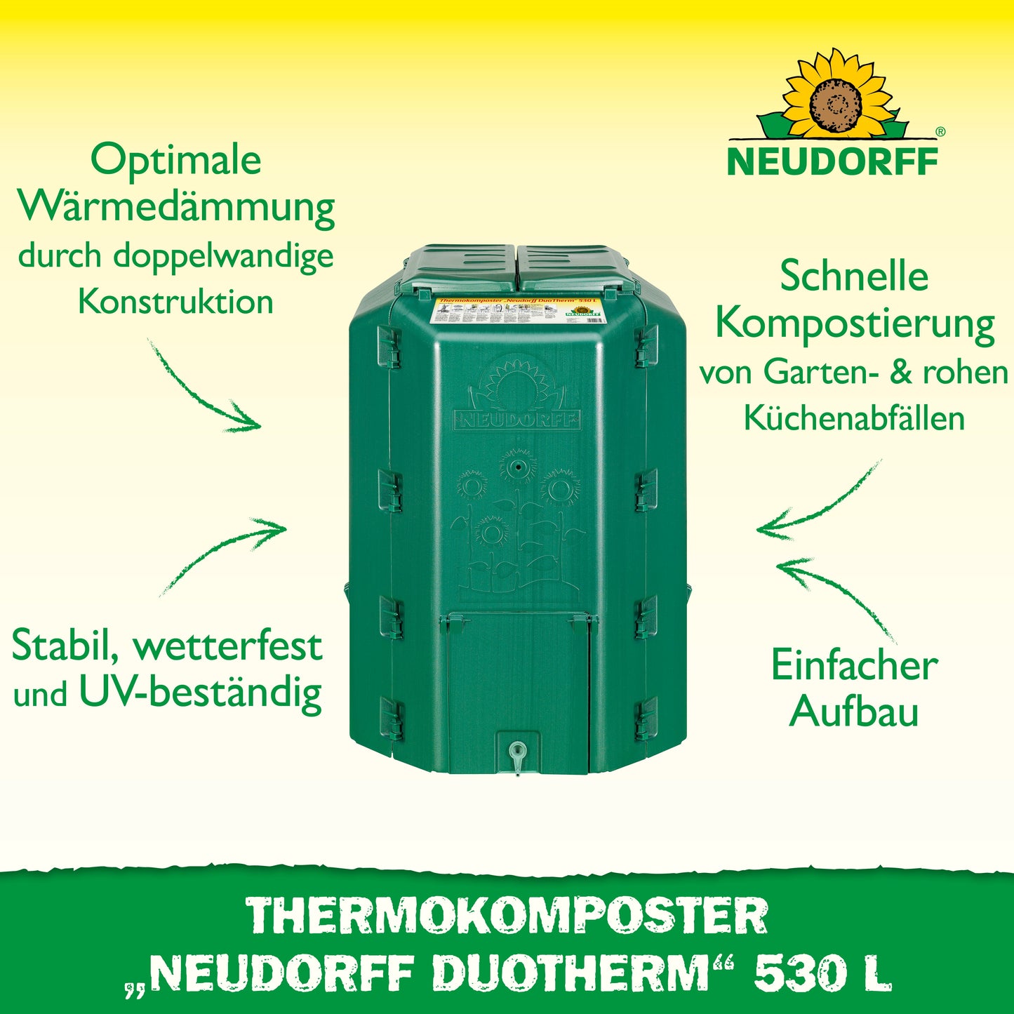 Thermokomposter Neudorff DuoTherm 530 L