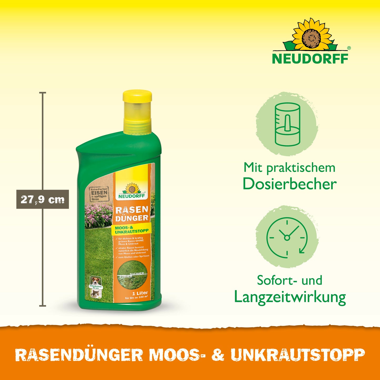 RasenDünger Moos- & UnkrautStopp flüssig