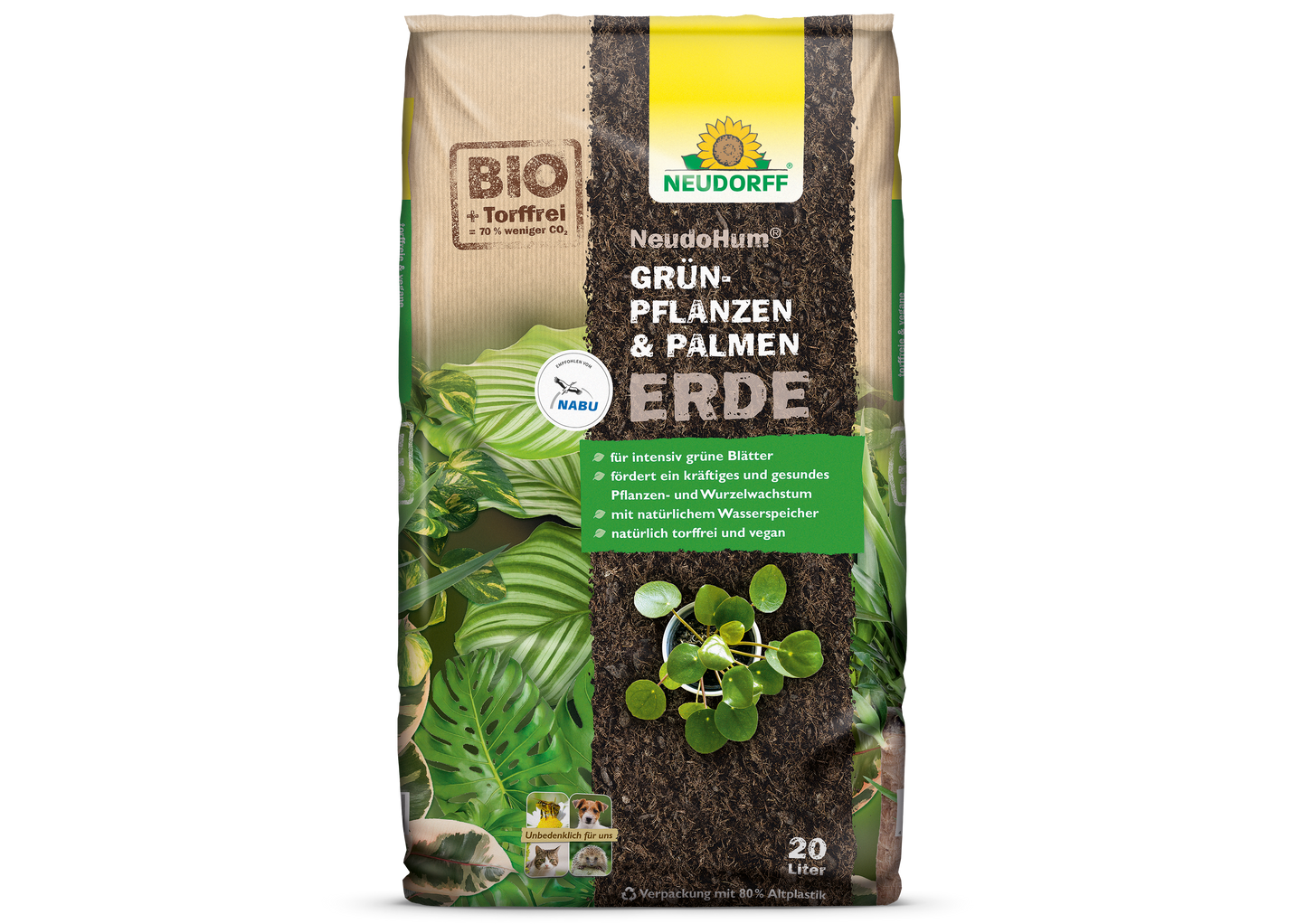 NeudoHum Grünpflanzen- & PalmenErde