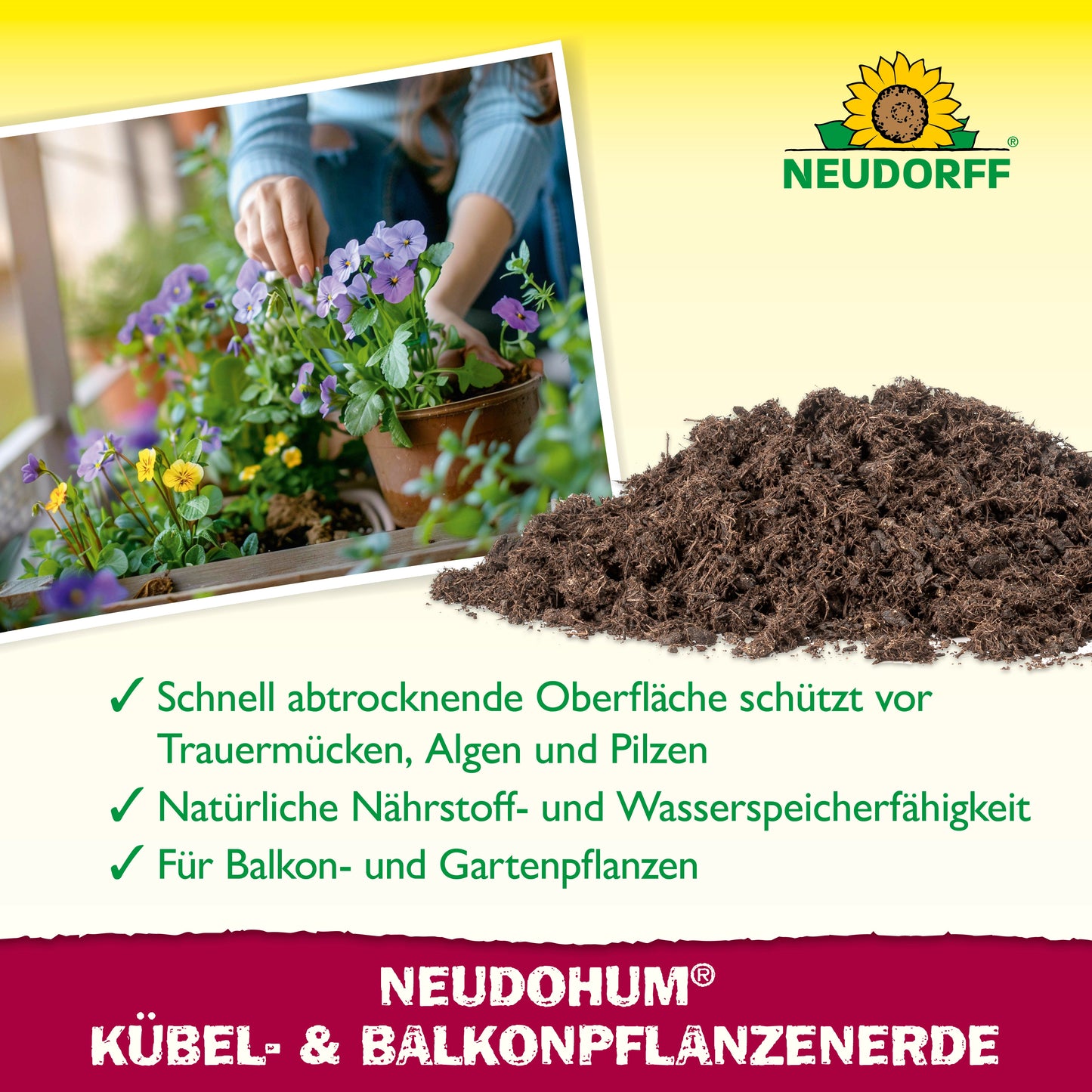 NeudoHum Balkon -& KübelpflanzenErde