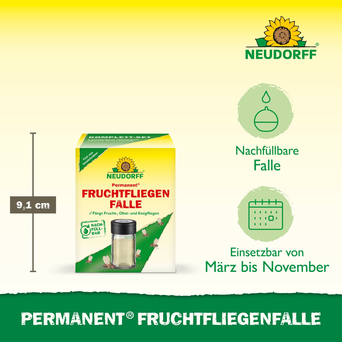 Permanent FruchtfliegenFalle