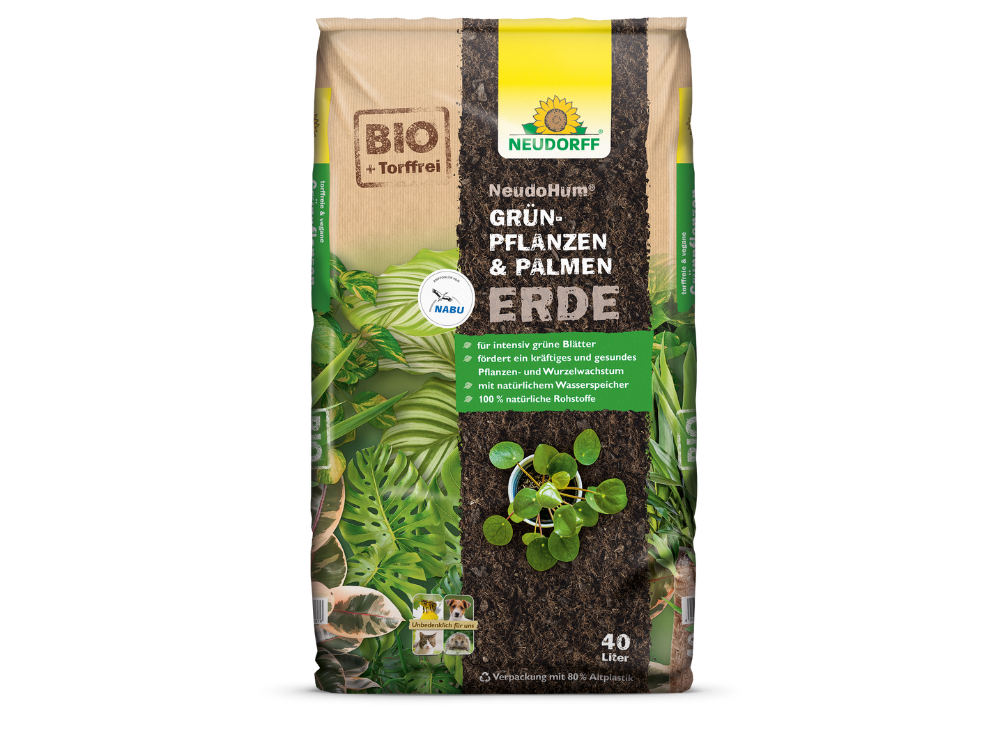 NeudoHum Grünpflanzen- & PalmenErde