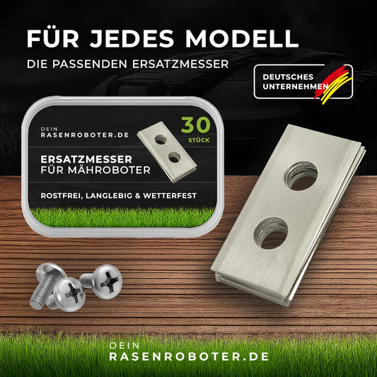 30 Edelstahl Ersatz-Klingen-Messer für Mähroboter Mammotion YUKA LUBA