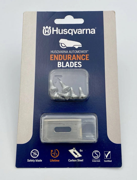 Original HUSQVARNA Automower Messersatz  "ENDURANCE" Carbon Safety Blade 6 Stück