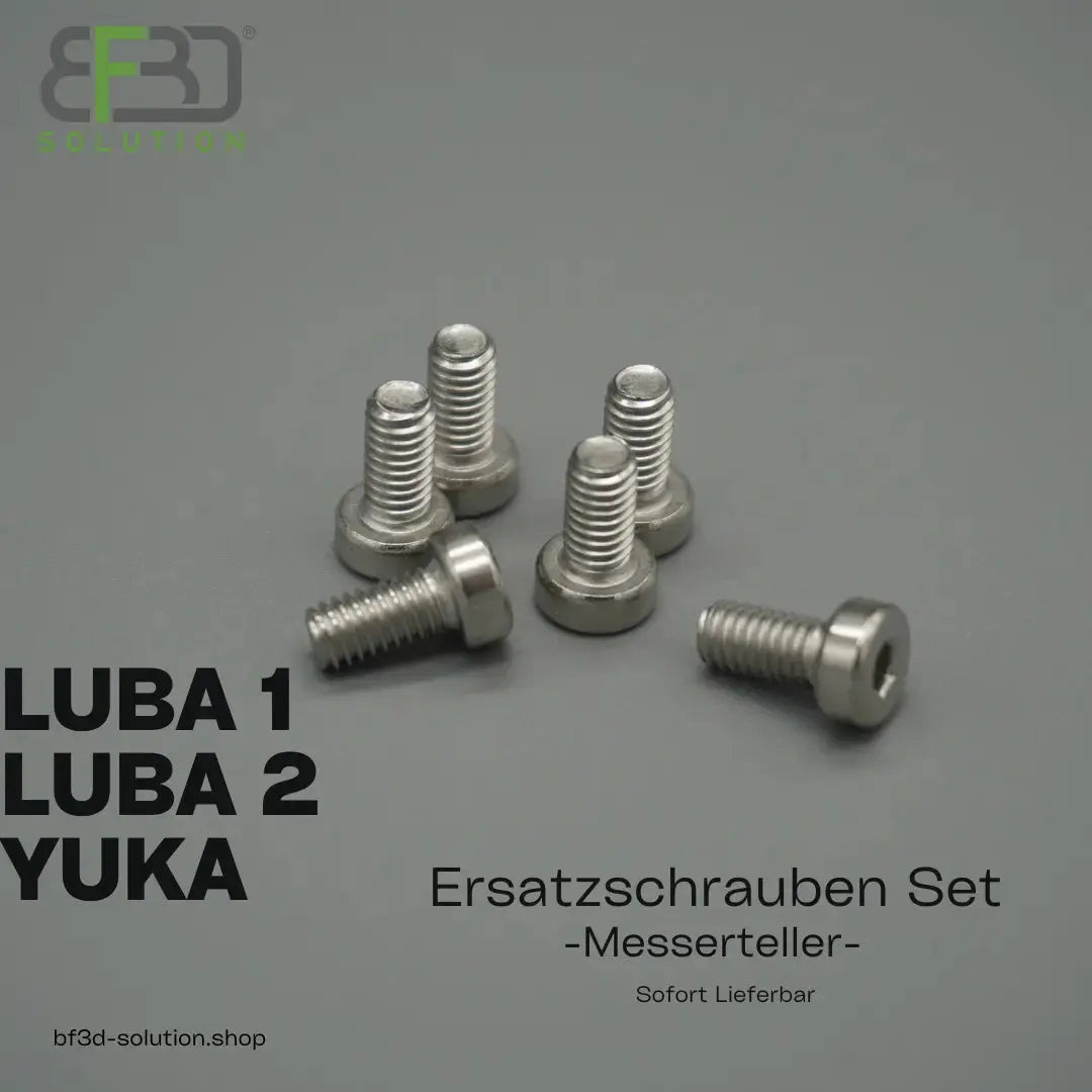 6x Edelstahl Schrauben für Mammotion® LUBA & YUKA Mähroboter Messerteller 3