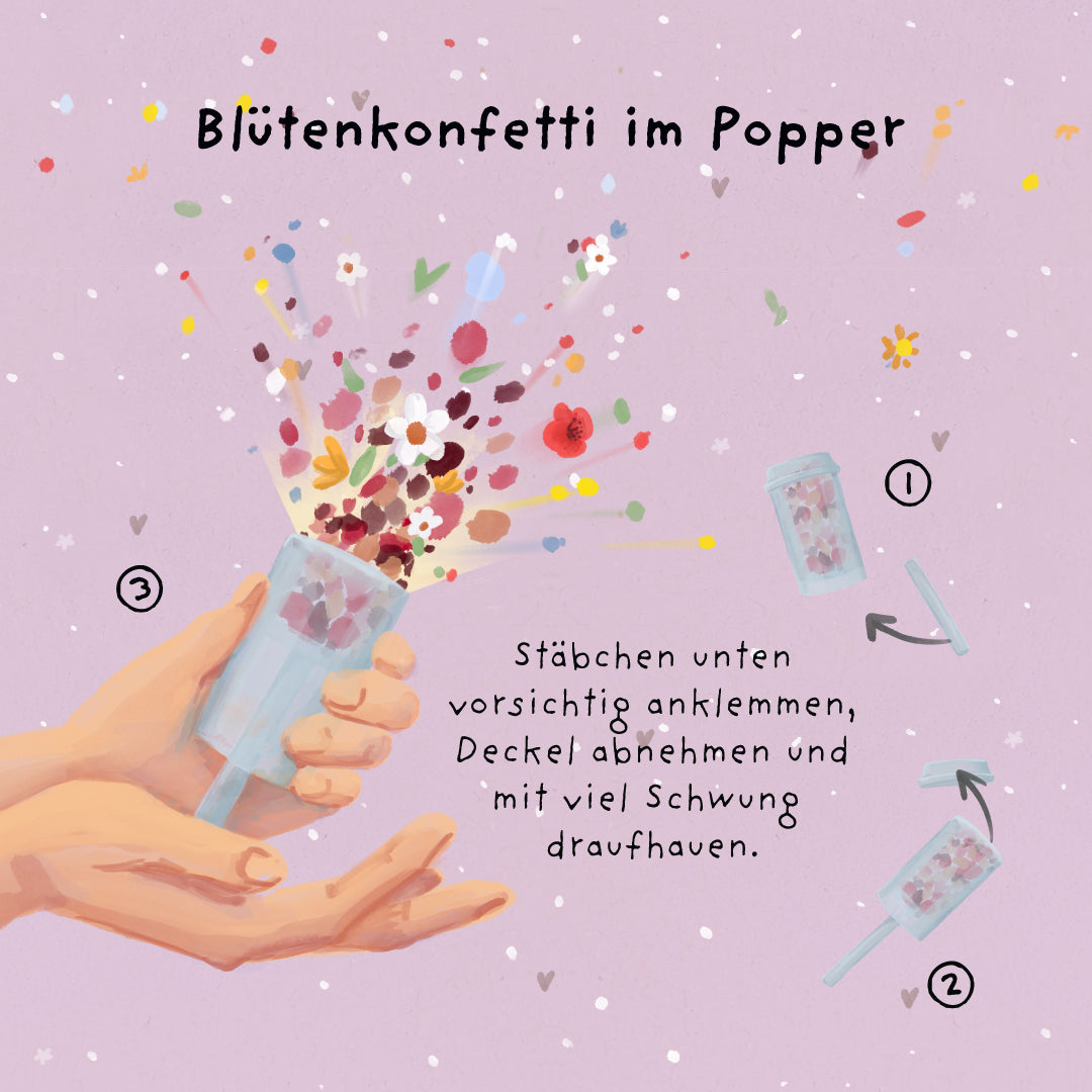 Blütenkonfetti - Wünsche werden wahr