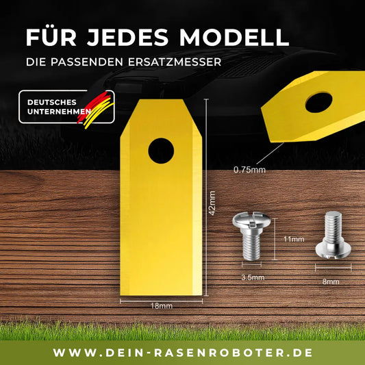 Anthbot Mähroboter Ersatzmesser 43 mm 30 Titan Klingen alle Modelle