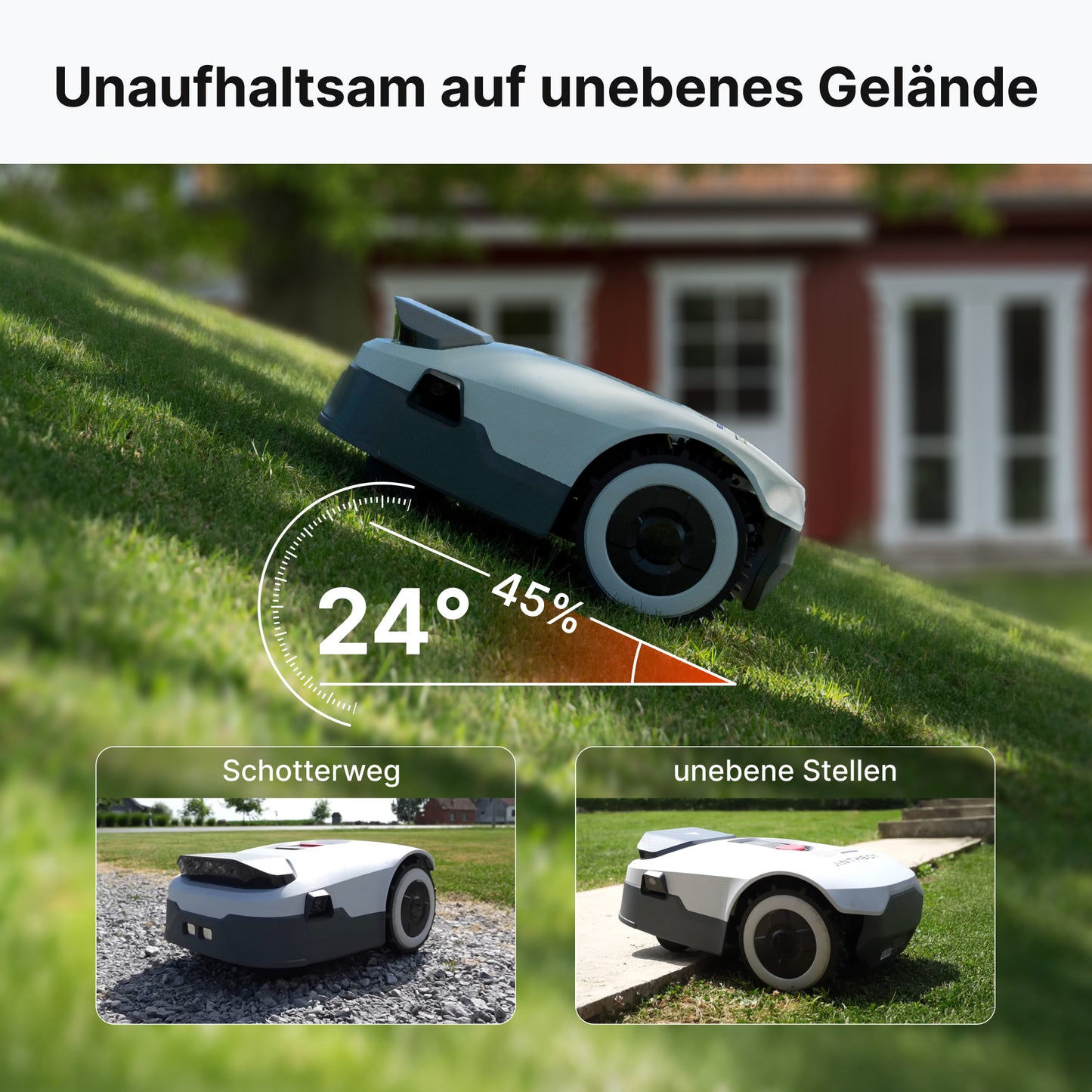 Anthbot Genie 3000 Mähroboter 4G Connect RTK Vision bis 3.000 m²