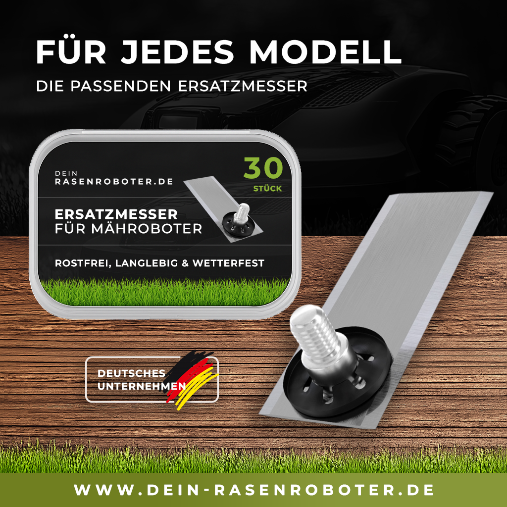 30 rostfreie Edelstahl Ersatz-Messer-Klingen für Belrobotics BM-2000 BigMow