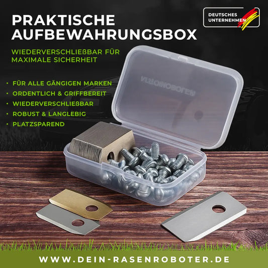 AMA Freemow RBA1500  Mähroboter 2-Loch Edelstahl Ersatz-Klingen-Messer Dein-Rasenroboter.de