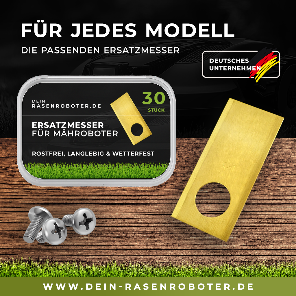 30 rostfreie Titan Ersatz-Messer-Klingen für ZOEF Robot MT2000Z ( Robotmower Hans )