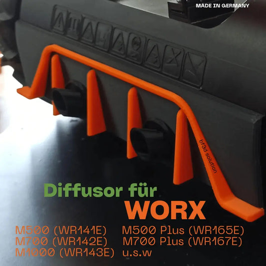 Diffusor für WORX ® Landroid M500 M700 M1000 usw. Mähroboter Heckdiffusor -Tuning