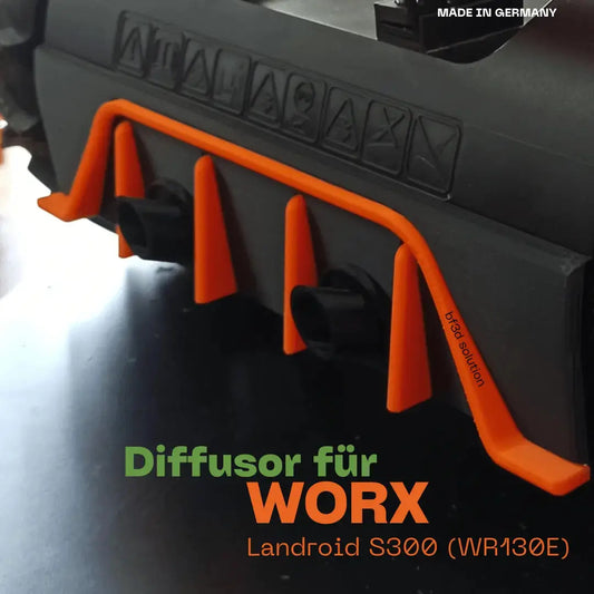 Diffusor für WORX ® Landroid S300 WR130E Mähroboter Heckdiffusor -Tuning