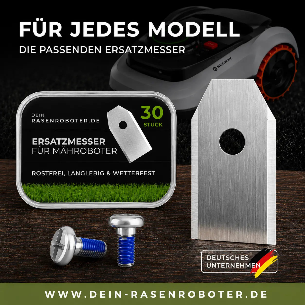 Edelstahl Ersatzklingen Segway Navimow i206E-AWD + i210E-AWD  2