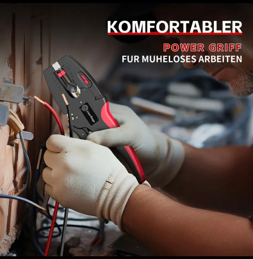 Ergonomische Abisolierzange mit robuster Kunststoff- und Metallkonstruktion