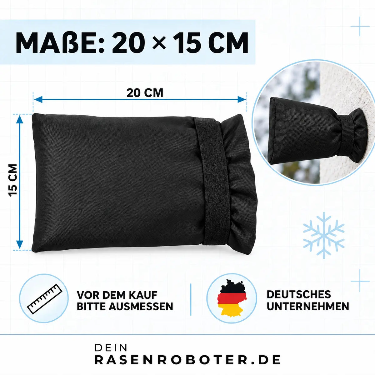 Frostschutzhaube für Wasserhahn im Außenbereich