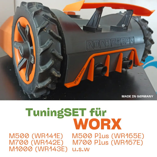 Tuning Set für WORX® Landroid Mähroboter – Spoiler & Diffusor im Bundle