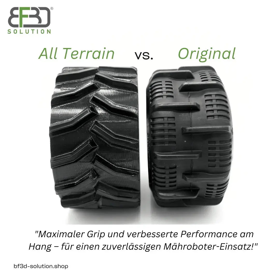 Heckreifen für Mammotion® Luba 2 und mini AWD Gummiprofil All Terrain Plus Reifen 1