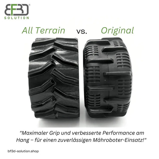 Heckreifen für Mammotion® Luba 2 und mini AWD Gummiprofil All Terrain Plus Reifen 1