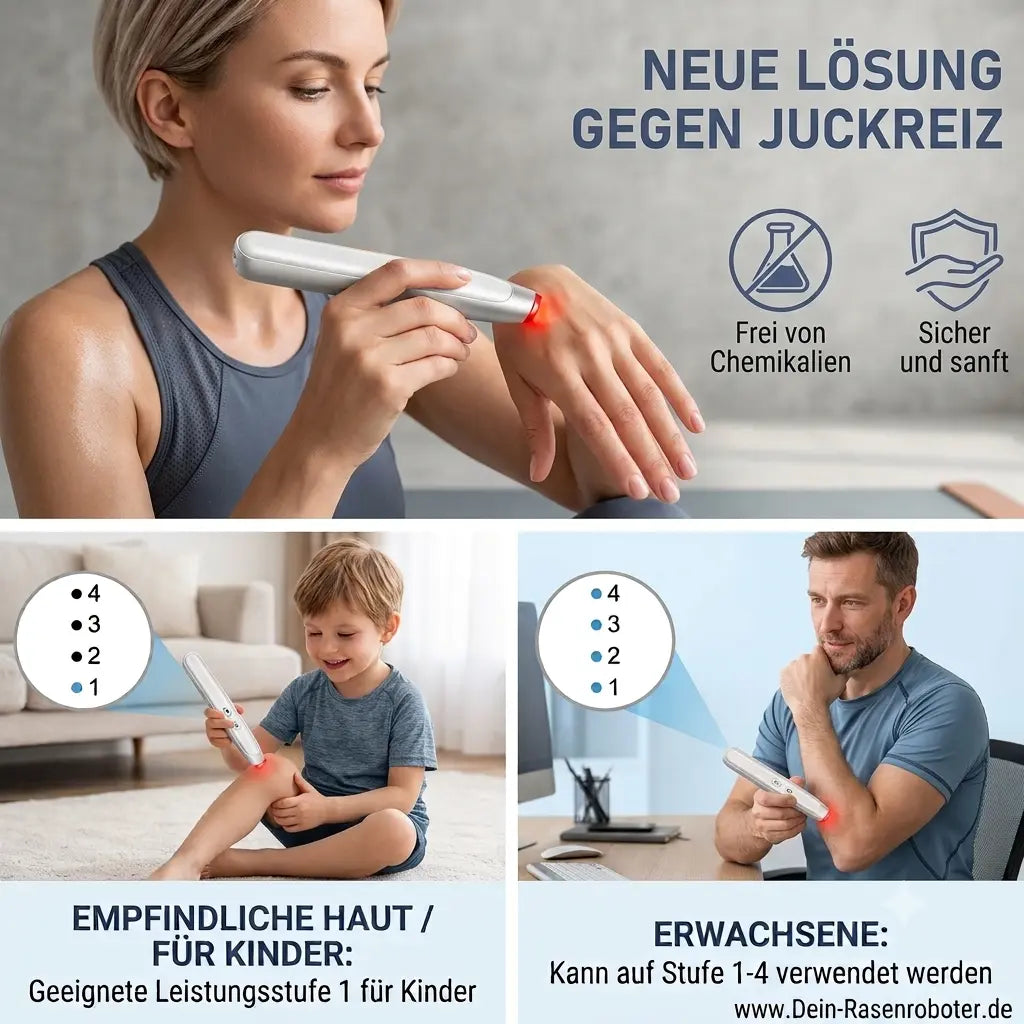 Elektronischer Insektenstichheiler Hitzestift Anti Juckreiz Stift Mückenstich Dein-Rasenroboter.de