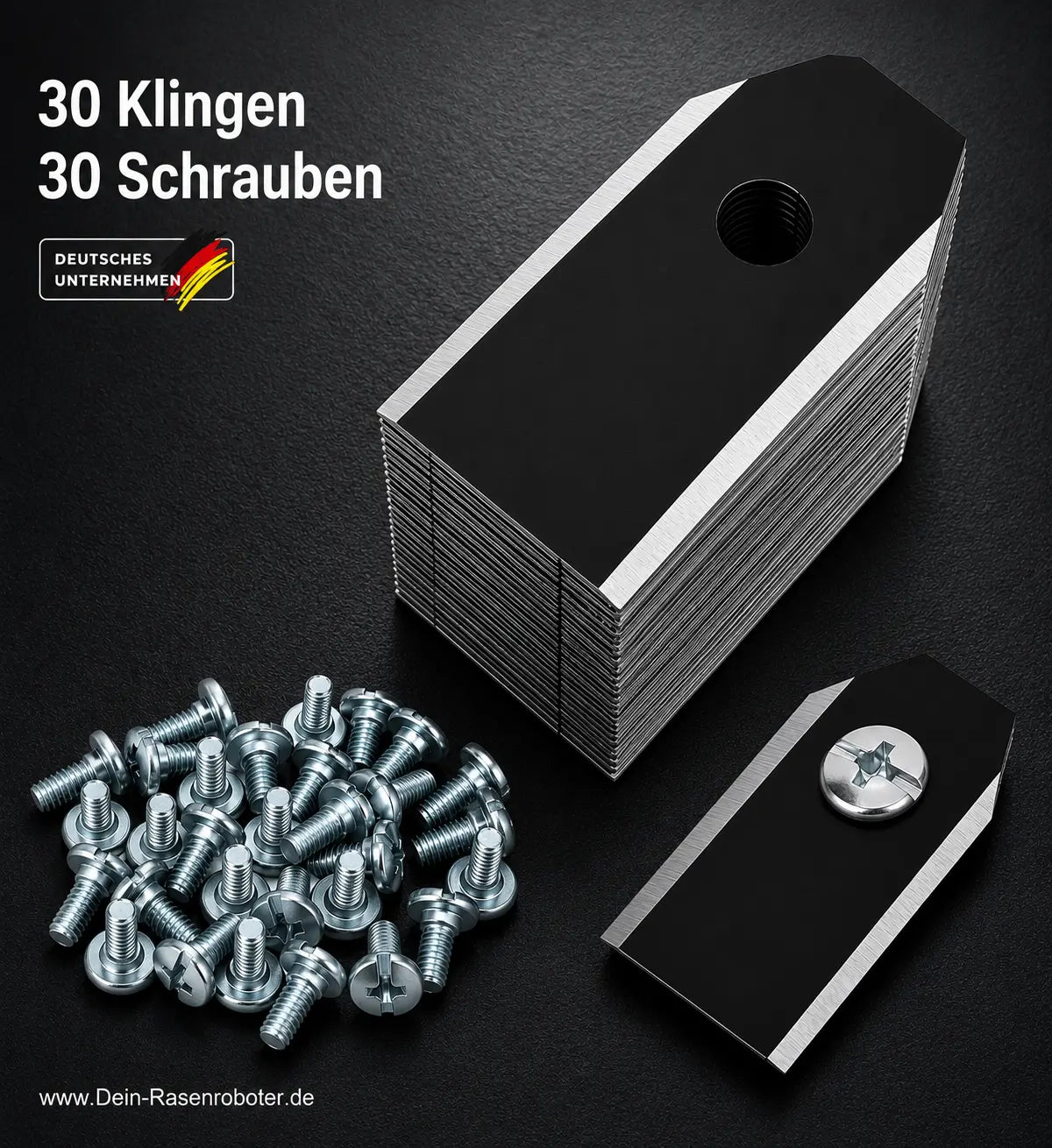 30x Carbon Ersatz-Klingen-Messer für Husqvarna Automower, alle Modelle Mein Shop