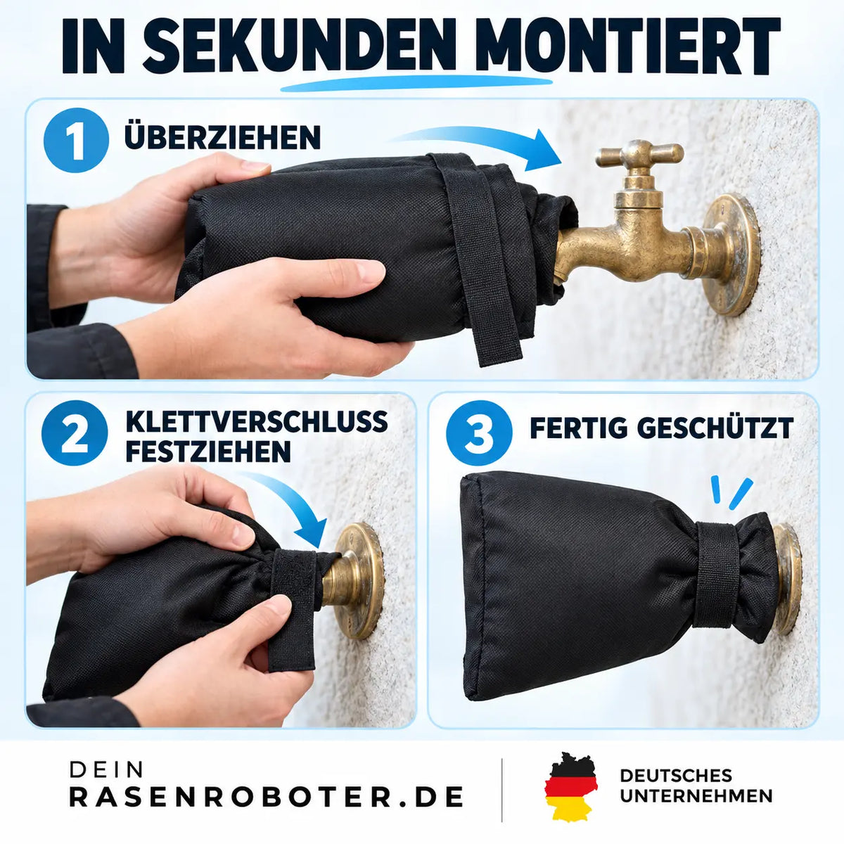 Isolierende Wasserhahn Abdeckung für Frost und Winter