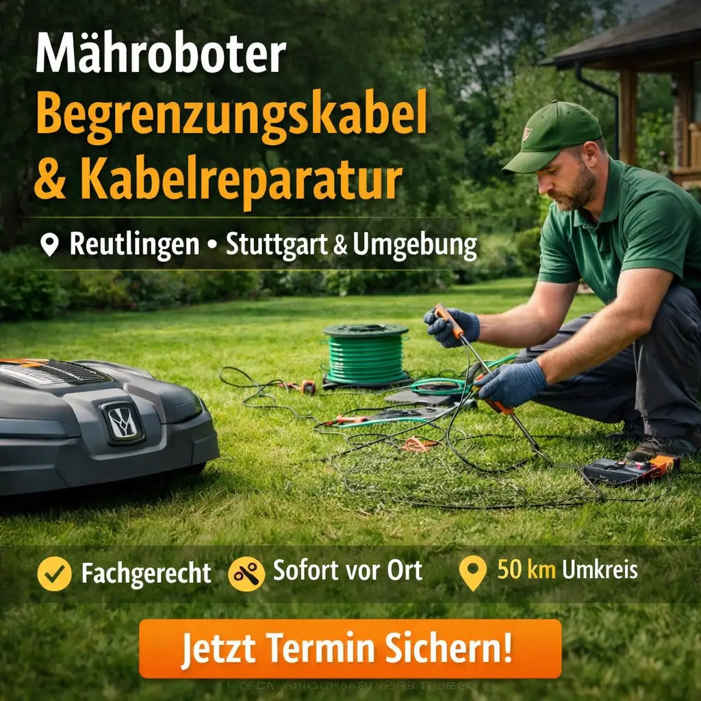 Mähroboter Begrenzungskabel Bruch Reparatur