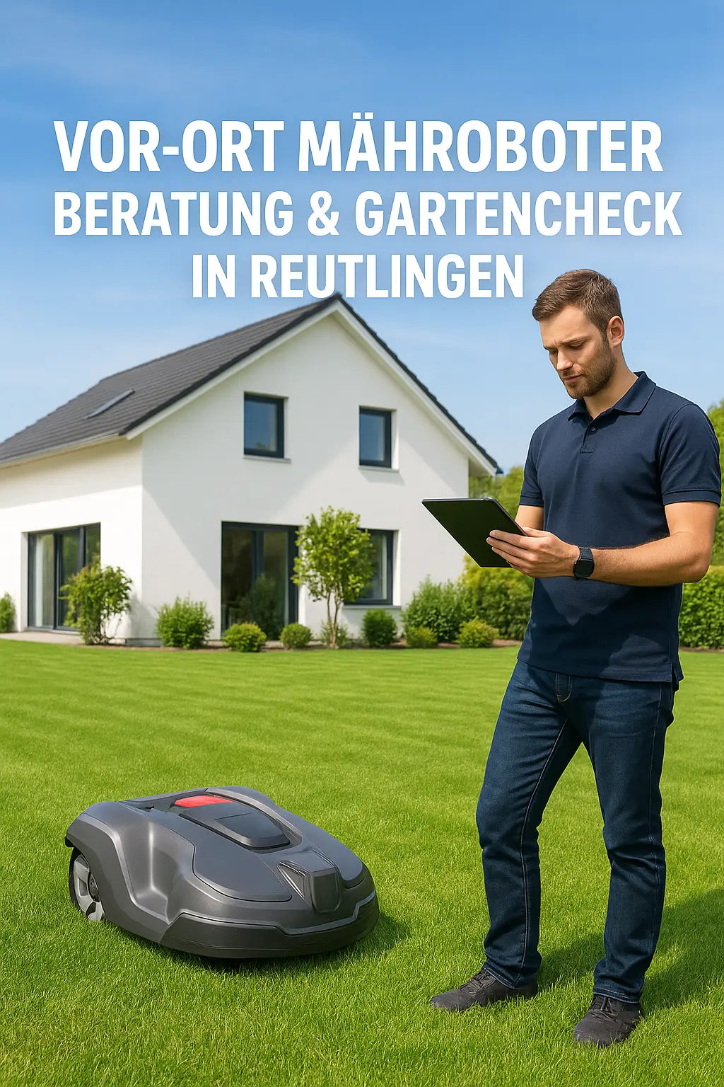 Mähroboter Installation Anthbot Husqvarna Gardena kabellos