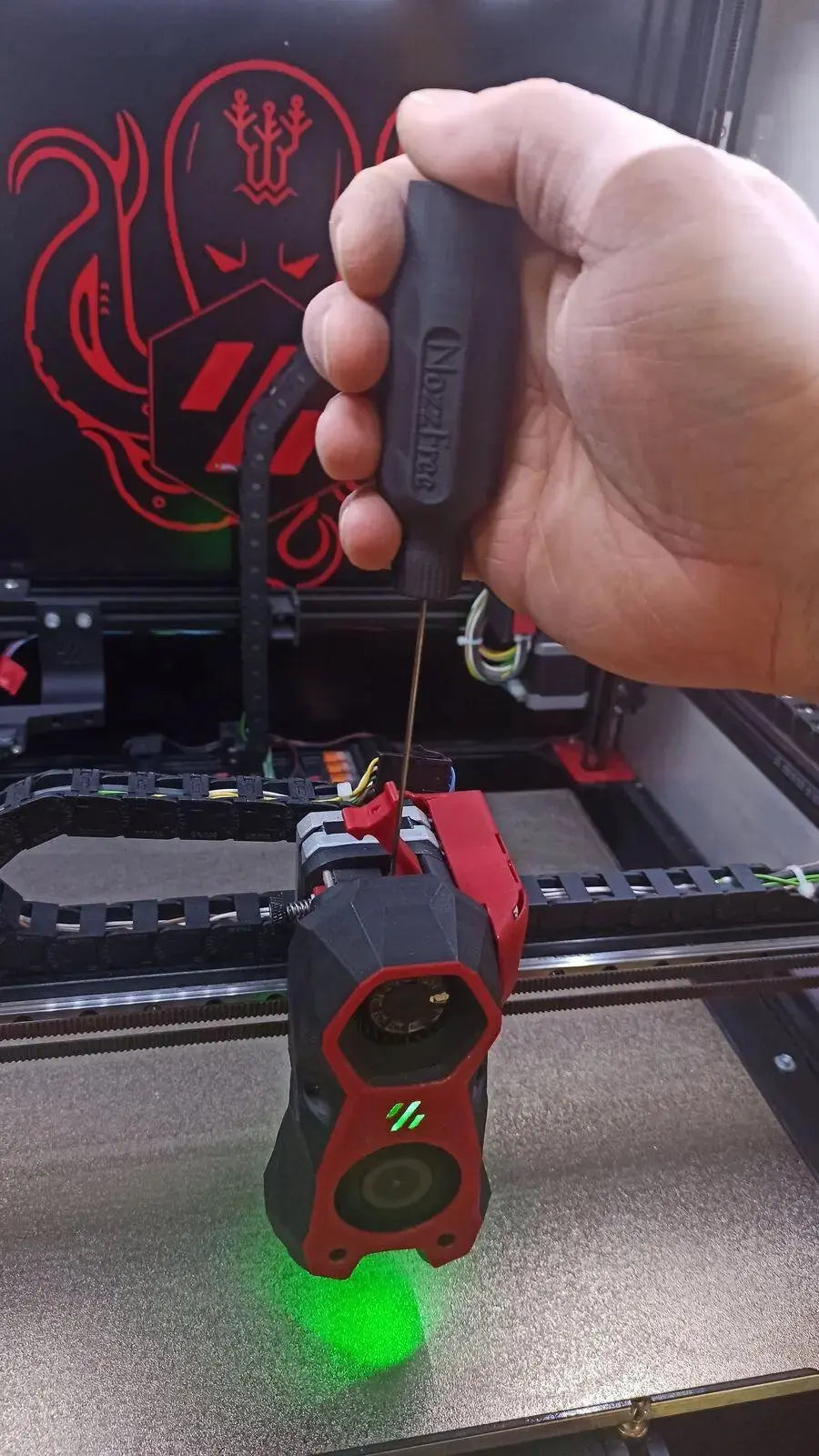 NozzFree für eine freie 3D Drucker Düse! 3D Druck! NoClogger Voron Prusa Ender Bambu lab Anwendung