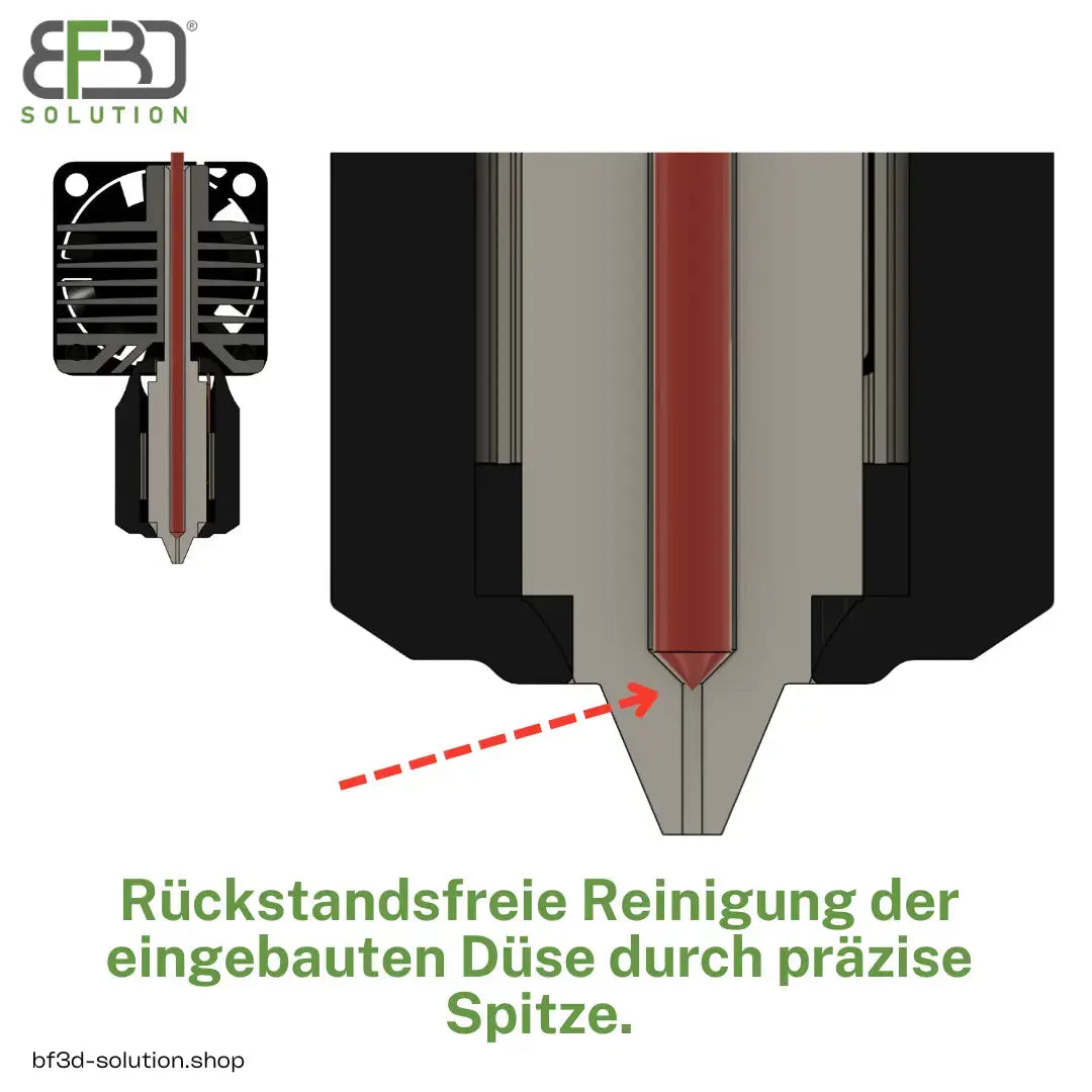 NozzFree für eine freie 3D Drucker Düse! 3D Druck! NoClogger Voron Prusa Ender Bambu lab Reinigung