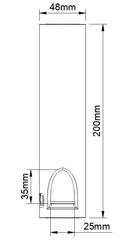 RTK Halterung Mammotion® Luba 2 AWD u. Yuka  / M8 Schraubenmontage 200mm Version 10