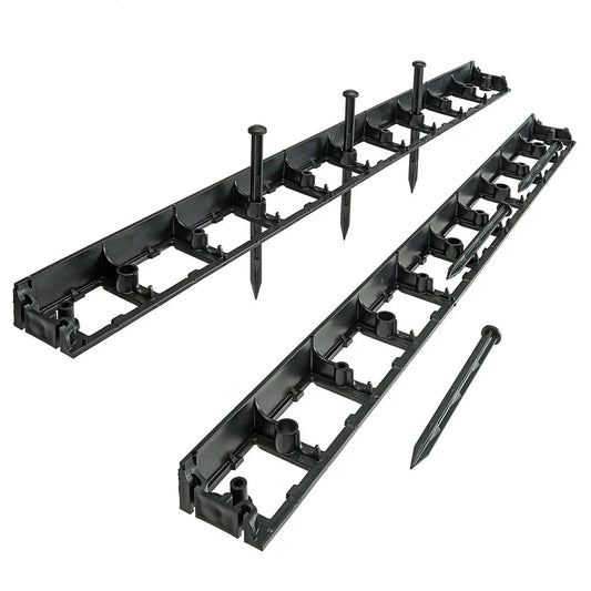 Rasenkante, 1000 mm x 80 mm x 45 mm 2 Stück – stabile Beeteinfassung für gerade Linien HaGa-Welt