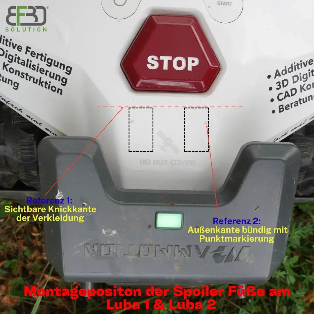 Spoiler Bausatz für Mammotion ® Luba Serie Mähroboter -Tuning 9