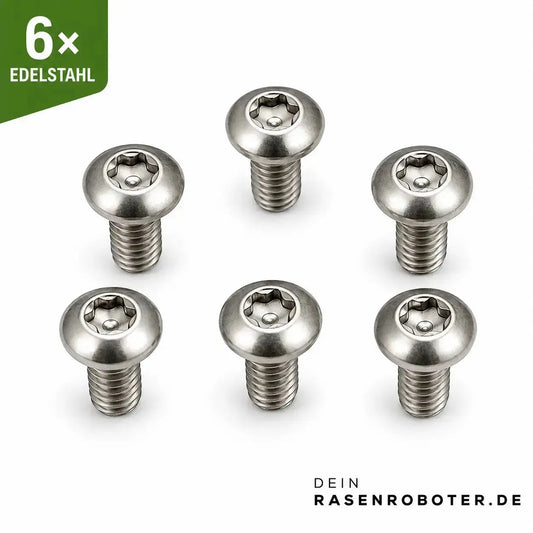 6er-Set Edelstahl Ersatzschrauben mit Torx TX20 für Messerteller von Anthbot Mährobotern