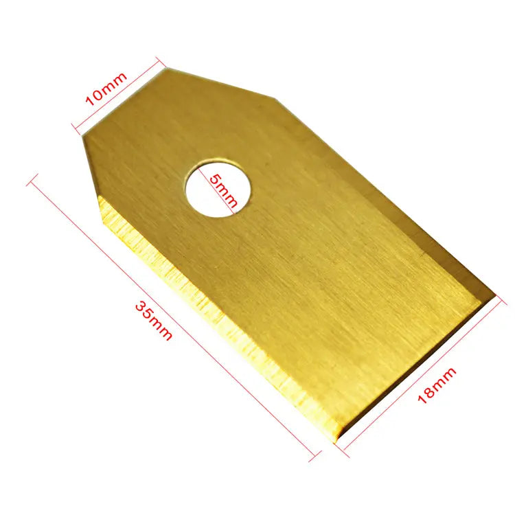 Scharfe Premium-Mähroboterklingen für Gardena R38Li im Close-up