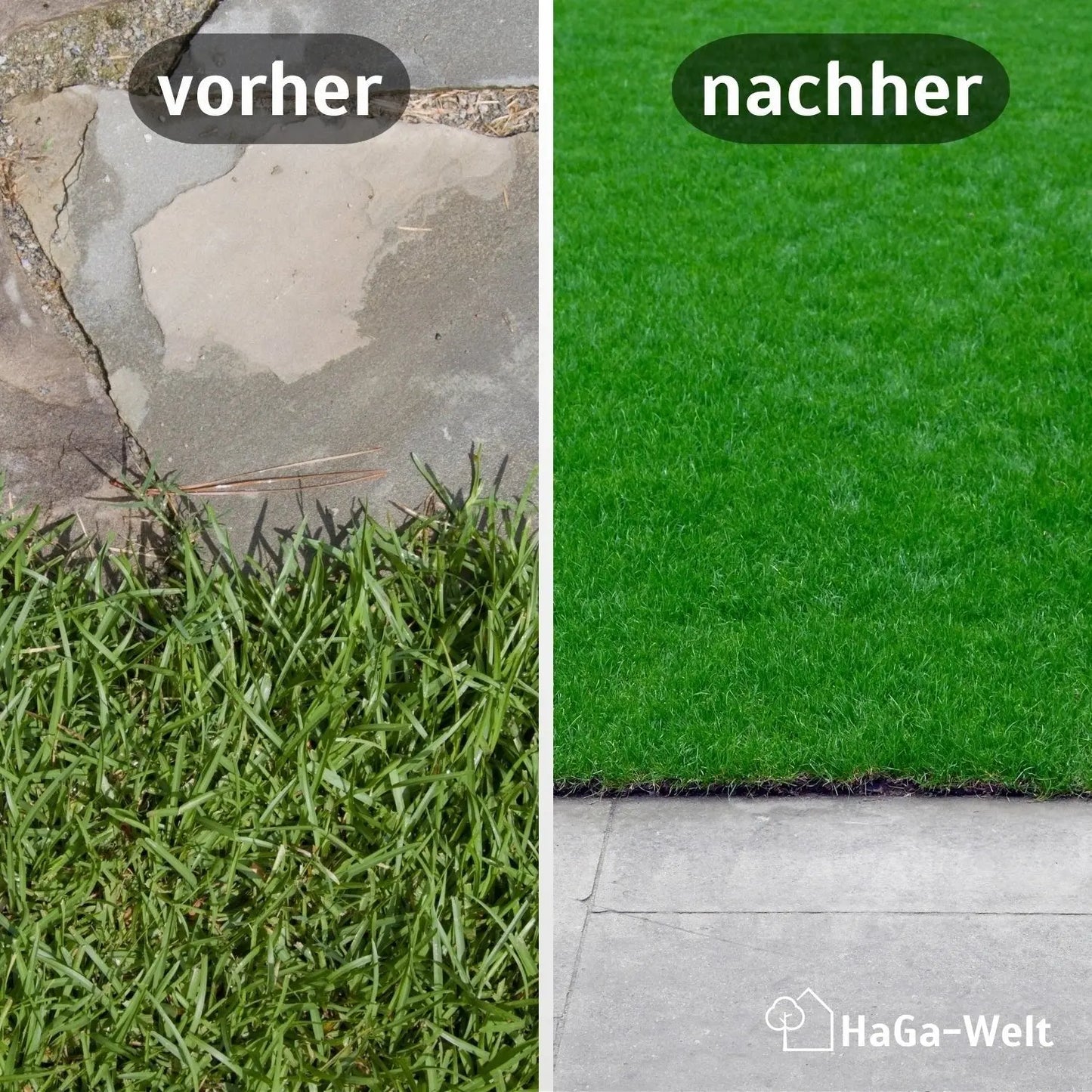 Rasenkante, flexibel 10 m x 40 mm mit 20 Befestigungstiften – Beeteinfassung leicht gemacht HaGa-Welt